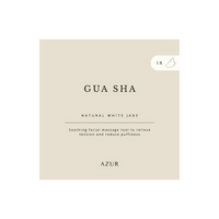 Azur - Witte Jade Gua Sha massagesteen